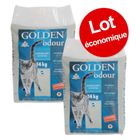 2 x 14 kg litière pour chat Golden Grey Odour