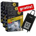 3 x 6 L Sanicat Professional Clumping Gold + Trolley gratis!
