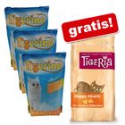3 x 5l Tigerino Crystals + Tigeria kattetabs gratis!