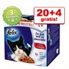 20 + 4  zdarma! 24 x 100 g Felix kapsičky