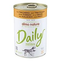 Almo Nature Daily Adult Dog con manzo, ingredienti naturali, ricetta senza cereali. Paté per cani. Tutti i profitti a favore del pianeta.