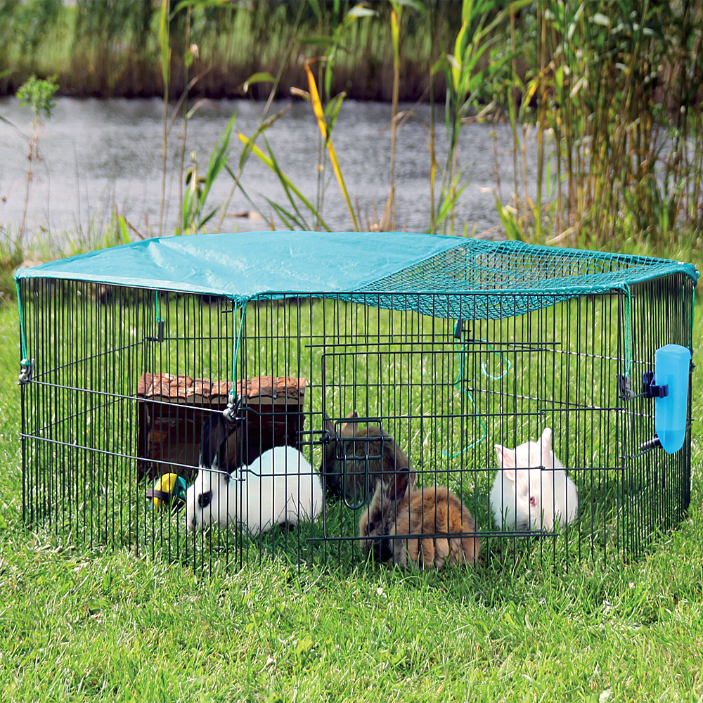 Trixie Natura Outdoor Run With Protective Net - 6 Elements, Each 58 Cm X 38 Cm (L X H)