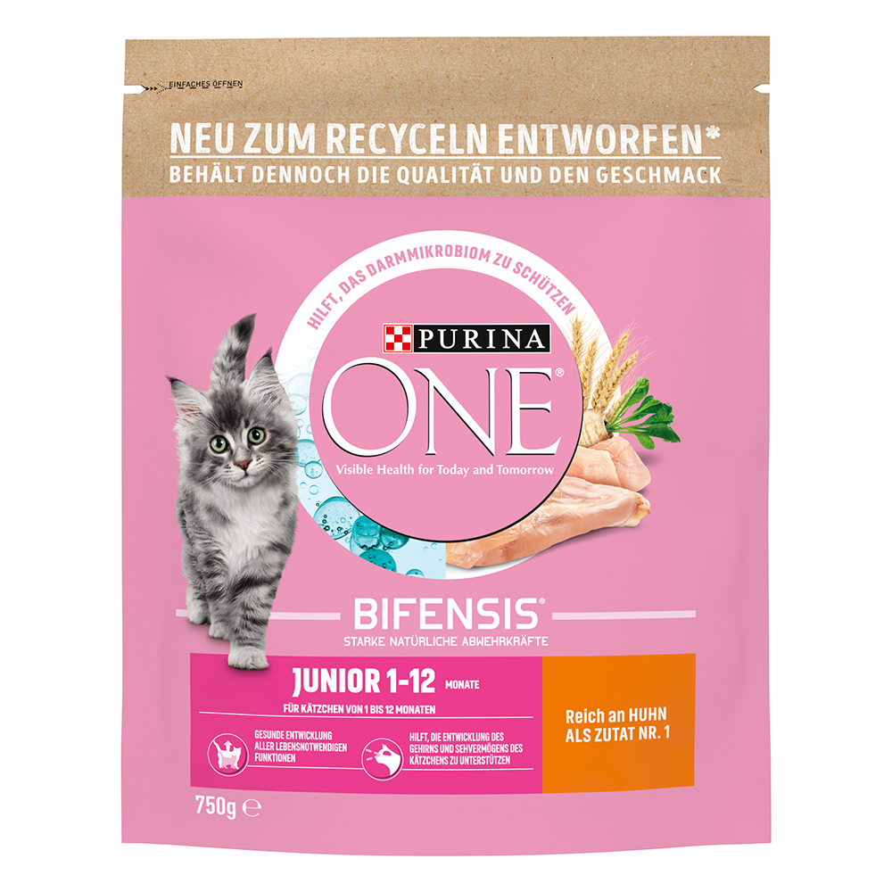 Fotografie produktu: Purina ONE Junior granule kuře - výhodné balení: 2 x 1,4 kg