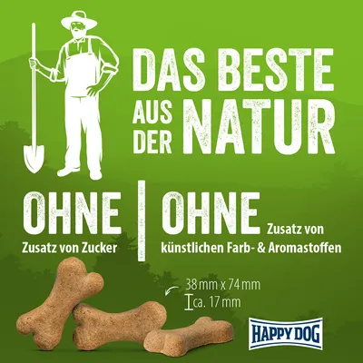 Happy Dog NaturCroq Knochen mit Lamm & Reis - 5 kg