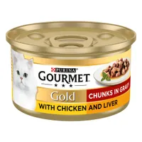 Gourmet Gold Chunks in Gravy - Chicken & Liver (12 x 85g)