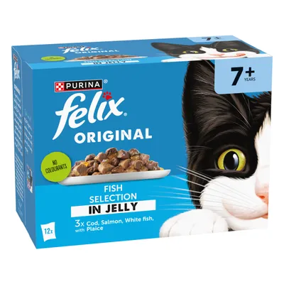 Felix Senior Original Pouches - Multibuy: Fish Selection (24 x 85g)