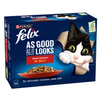 Felix As Good As It Looks 12 x 85g - Meaty Selection in Jelly