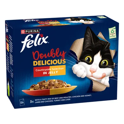 Felix As Good As It Looks - Doubly Delicious 24 x 85g - Countryside Selection in Jelly Felix As Good As It Looks - Doubly Delicious 24 x 85g - Countryside Selection in Jelly