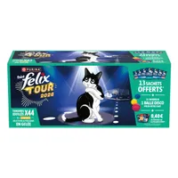 Felix "Aussi bon que beau" en gelée : 31 x 85 g + 13 x 85 g sachets offerts ! - Bœuf, lapin, agneau, poulet