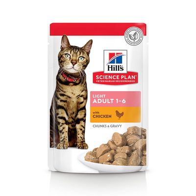 Hill's Science Plan Adult Light Pouches Chicken (12 x 85g)