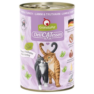 GranataPet DeliCatessen 6 x 400 g Lamm & Truthahn