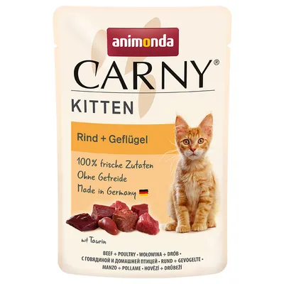 animonda Carny Kitten в  паучове 24 x 85 г - коктейл от птиче месо