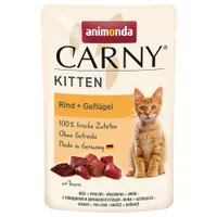 animonda Carny Kitten Pouch 12 x 85 g - Fjäderfäcocktail