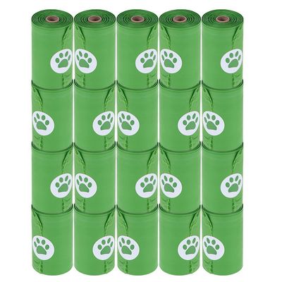 Biodegradable Dog Poop Bags - Green 20 Rolls of 15 Bags
