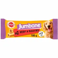 PEDIGREE® JUMBONE™ Adult Medium Dog Treat Beef & Poultry 2 Chews 180g - 180g (2 Snacks)