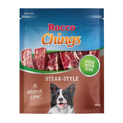 Rocco Chings Steak Style - dog snacks - Duck