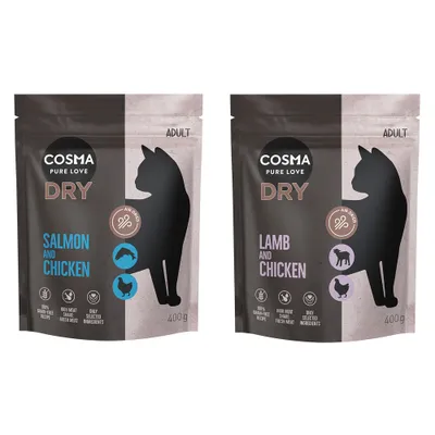 Cosma vegyes próbacsomag 2 x 400 g - Extruded kacsa + lazac