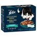 Felix "Tasty Shreds" Pouches 12 x 80 g Geschmacksvielfalt aus dem Wasser (Lachs, Kabeljau, Thunfisch, Scholle)