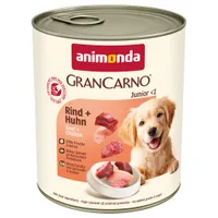 Sparpaket animonda GranCarno Original 24 x 800 g - Junior: Rind & Huhn