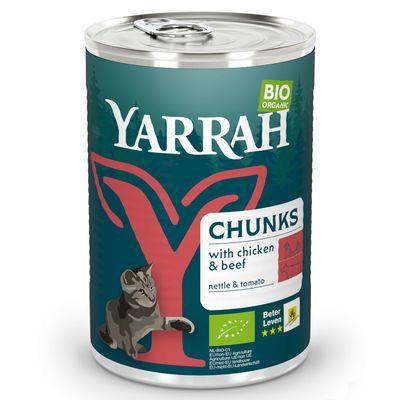 Yarrah biologisch Kattenvoer Brokken - 405g