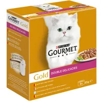 Gourmet Gold Double Delicacies 8 x 85g - Multipack
