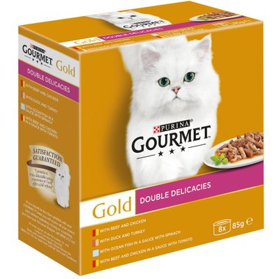 Gourmet Gold Double Delicacies 8 x 85g Multipack