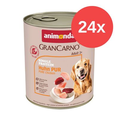 Megazestaw animonda GranCarno Adult Single Protein, 24 x 800 g