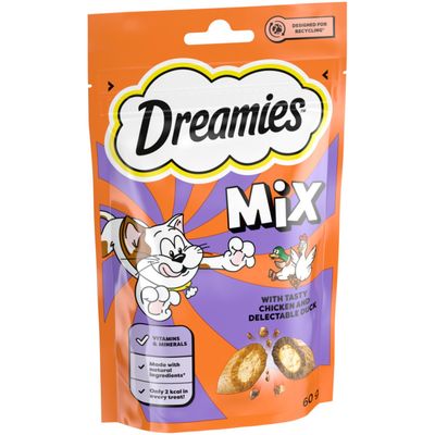 Dreamies Mix Cat Treats Chicken & Duck