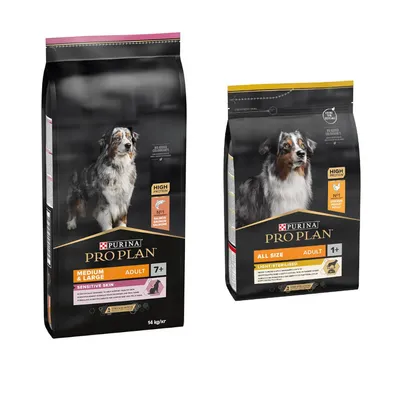 14kg PURINA PRO PLAN Dry Dog Food+3kg PURINA PRO PLAN Dry Dog Food Free! * - Medium Adult Sensitive Skin (14kg) + Small & Mini Adult 9+ Age Defence - Chicken (3kg)