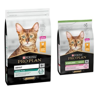 Bag labelled adult, 1+, vital functions, with salmon as number one ingredient. Designed to be recyclable, no added colourants or aromas, ISFM certified.