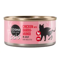 Sparpaket Cosma Asia in Jelly 24 x 170 g - Hühnchen & Riesenbarsch