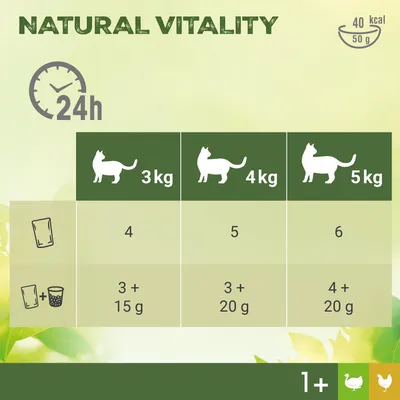 Perfect Fit Natural Vitality Adult 1+ Wet Cat Food - Saver Pack: Chicken & Turkey (36 x 50g)