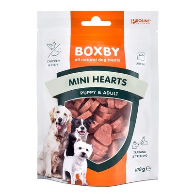 Friandises Boxby Puppy Mini Hearts pour chien 100 g
