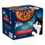Felix Sensations in Salsa 24 x 85 g Pacco misto umido per gatti Varietà di carne in salsa (Manzo, Tacchino, Anatra, Agnello)