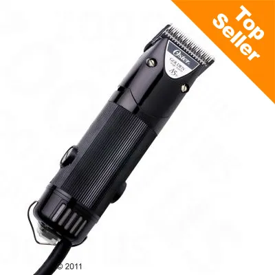 Oster Golden A5 -sähköinen lemmikkien trimmeri, musta. Kuvassa oranssi kulmabanneri: Top Seller.
