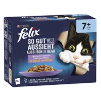 Felix "So gut wie es aussieht" Senior Pouches in Gelee 12 x 85 g - gemischte Vielfalt