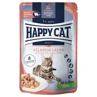 Happy Cat Meat en sauce 24 x 85 g pour chat - saumon de l'Atlantique