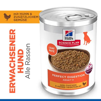Hill's Science Plan Adult Perfect Digestion mit Huhn - 24 x 363 g