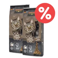 Leonardo Cat Food Adult Complete 32/16, ricco di pollame, adatto anche per gatti sterilizzati. Made in Germany. Due confezioni con simbolo sconto.