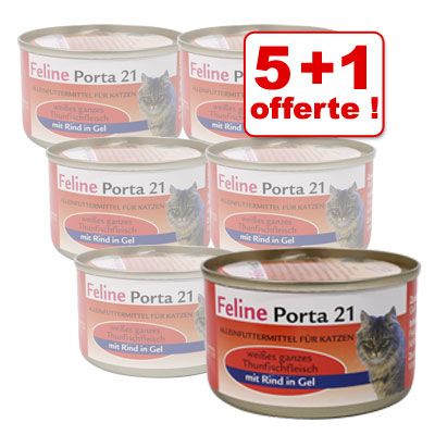 Feline Porta 21 - 5 x 156 g + 1 offert