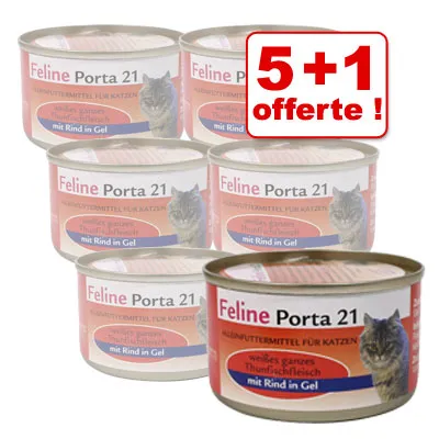 Feline Porta 21 - 5 x 156 g + 1 offert Feline Porta 21 - 5 x 156 g + 1 offert