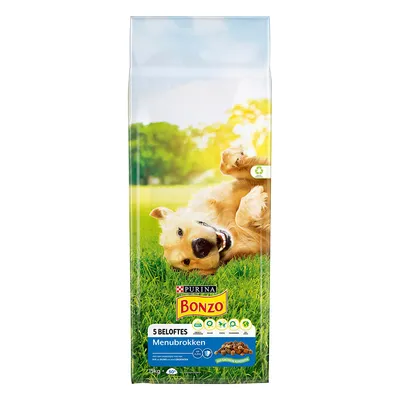 Bonzo Menu Chunks with Chicken, Rind and Vegetables Futter für Hundefutter - 15 kg
