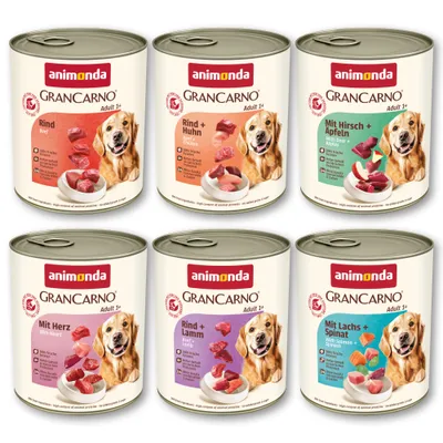 animonda GranCarno Original Adult 6 x 800 g - mix 1 (6 druhů)