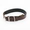 Heim Biothane®-Halsband weich gefüttert, braun 39 - 49 cm Halsumfang, 25 mm breit