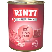 Lot Rinti Single Protein 12 x 800 g pour chien - pur bœuf