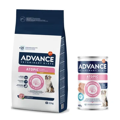Advance Veterinary Diets pienso para perros + 400 g comida húmeda ¡gratis! - Atopic conejo (12 kg) + Atopic Medium/Maxi (400 g) Advance Veterinary Diets pienso para perros + 400 g comida húmeda ¡gratis! - Atopic conejo (12 kg) + Atopic Medium/Maxi (400 g)