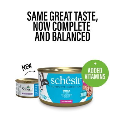 Schesir Complete Nutrition Φιλέτο σε Ζωμό 6 x 85 g σε Κονσέρβες