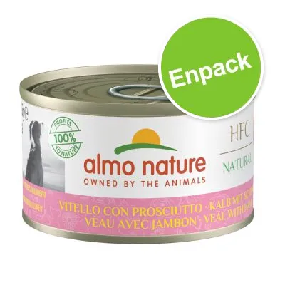 almo nature HFC Natural våtfoder, Vitello con prosciutto, 100 % profits to nature, Enpack synligt på burken