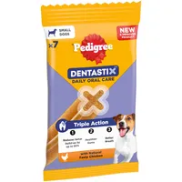 Pedigree Dentastix Daily Dental Sticks for Small Dogs (5 - 10 kg) - 7 Sticks (Chicken)