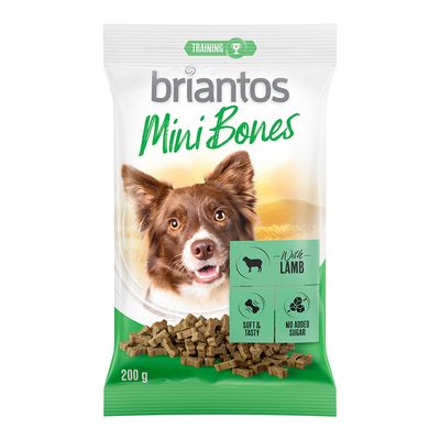 Briantos Mini Bones prigrizki za pse 200 g z jagnjetino